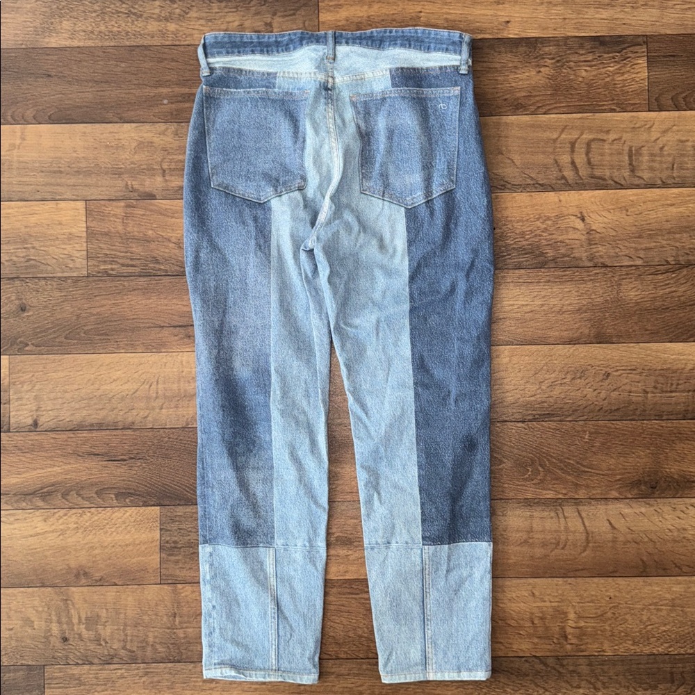 Rag & Bone Multi-Blue Patchwork Jeans - image 2